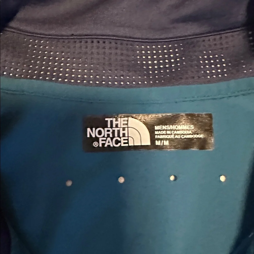 The North Face Men's Polo Shirt in Teal and Navy